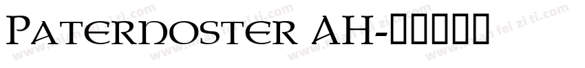 Paternoster AH字体转换